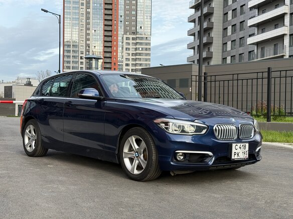 2016 BMW 1 серии 118i II (F20/F21) Рестайлинг, синий, 1449999 рублей - вид 2