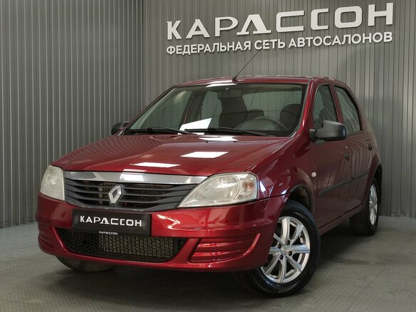 2011 Renault Logan I Рестайлинг, красный, 390000 рублей