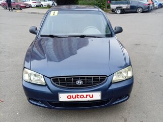 2008 Hyundai Accent ТагАЗ II, синий, 330000 рублей, вид 3