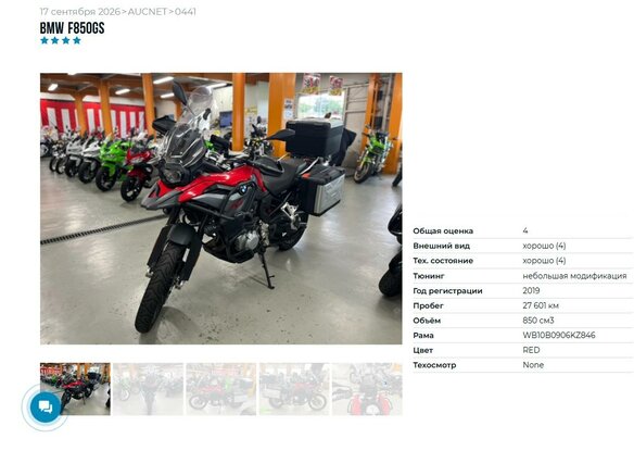 2018 BMW F 850 GS, красный, 999000 рублей - вид 6