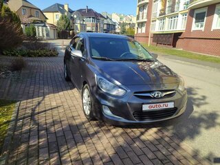 2011 Hyundai Solaris I, чёрный, 780000 рублей, вид 4
