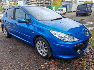 2007 Peugeot 307 I Рестайлинг, синий, 350000 рублей, вид 1