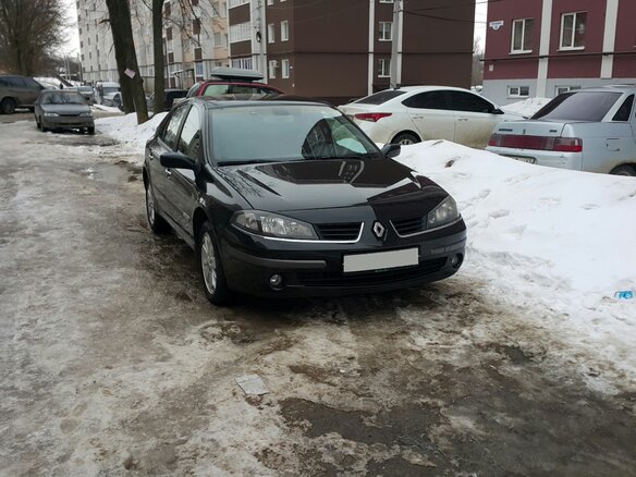 2007 Renault Laguna II Рестайлинг, чёрный - вид 2