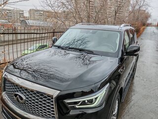 2018 Infiniti QX80 I Рестайлинг 2, чёрный, 5000000 рублей, вид 4