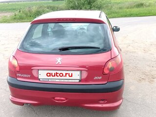 2006 Peugeot 206, красный, 650000 рублей, вид 2