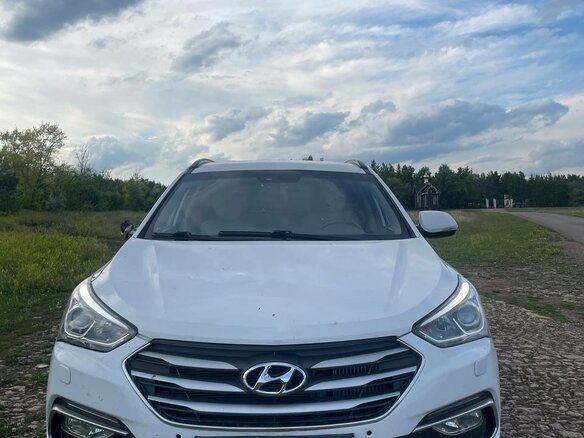 2016 Hyundai Santa Fe III Рестайлинг, серебристый - вид 1