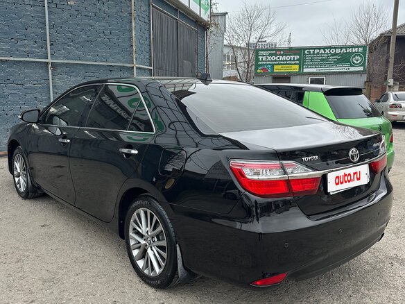 2015 Toyota Camry VII (XV50) Рестайлинг, чёрный, 1600000 рублей - вид 6