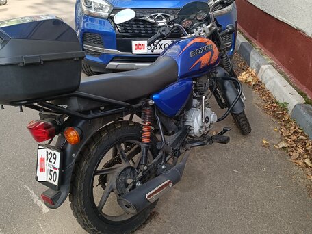 2021 Bajaj Boxer BM 150X, синий, 80000 рублей, вид 2