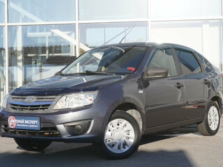 2015 Lada (ВАЗ) Granta I, серый, 395000 рублей, вид 1