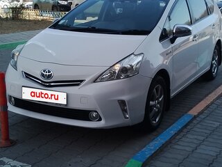 2013 Toyota Prius Alpha I (ZVW40/41), белый, 1225000 рублей, вид 1