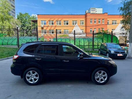 2008 Hyundai Santa Fe II, чёрный, 875000 рублей, вид 4