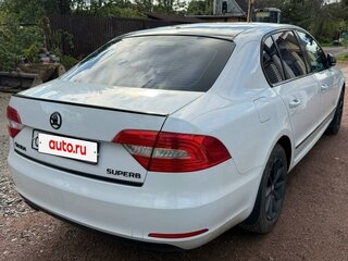 2014 Skoda Superb DSG II Рестайлинг, белый, 899000 рублей, вид 2