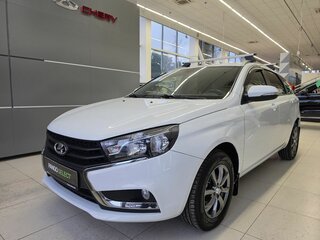 2021 Lada (ВАЗ) Vesta SW I, белый, 1149000 рублей, вид 1