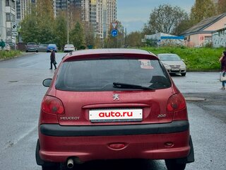2009 Peugeot 206, красный, 169000 рублей, вид 3