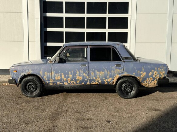 2007 Lada (ВАЗ) 2107, синий, 90000 рублей - вид 1