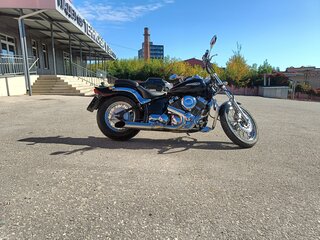 1999 Yamaha XVS400 Drag Star, чёрный, 330000 рублей, вид 1
