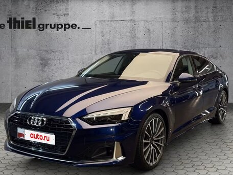 2023 Audi A5 Sportback 35 TFSI II (F5) Рестайлинг, синий, 3850000 рублей, вид 2