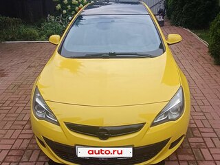 2013 Opel Astra GTC J Рестайлинг, жёлтый, 750000 рублей, вид 1