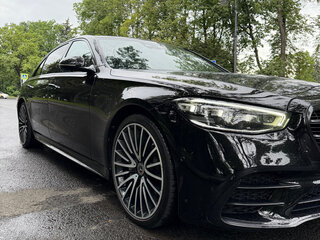 2021 Mercedes-Benz S-Класс 350 d Long 4MATIC VII (W223), чёрный, 8600000 рублей, вид 3