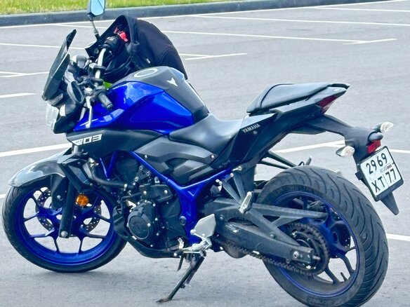 2019 Yamaha MT-03, синий, 489000 рублей - вид 11