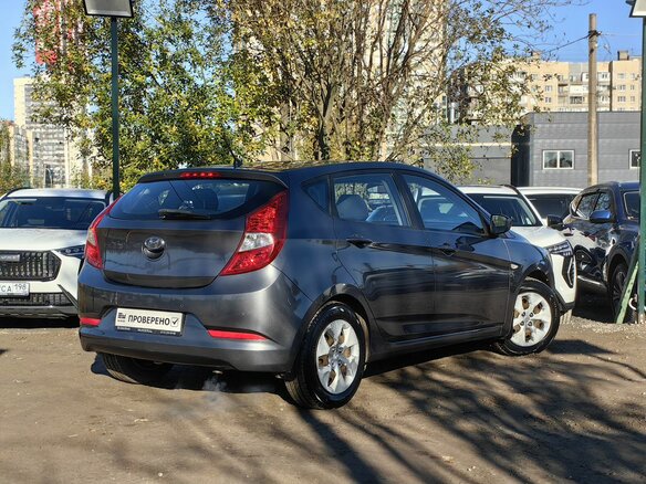 2016 Hyundai Solaris I Рестайлинг, серый, 849000 рублей - вид 4