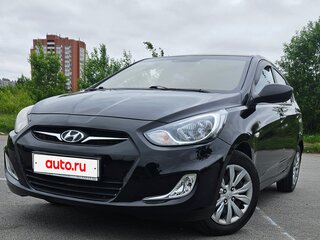 2014 Hyundai Solaris I, чёрный, 895000 рублей, вид 1