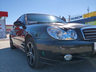 2008 Hyundai Sonata ТагАЗ IV (EF) Рестайлинг, чёрный, 700000 рублей, вид 2
