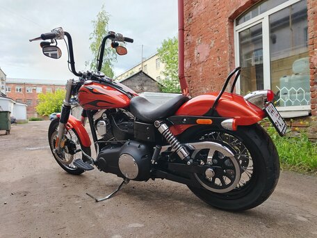 2011 Harley-Davidson Dyna Wide Glide, оранжевый, 1200000 рублей, вид 5