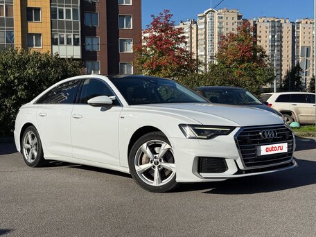 2020 Audi A6 45 TFSI V (C8), белый, 3390000 рублей, вид 3