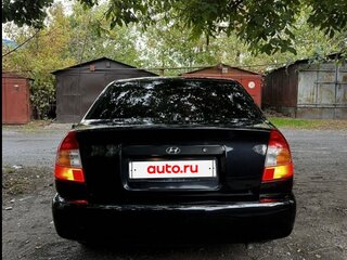2006 Hyundai Accent ТагАЗ II, чёрный, 430000 рублей, вид 3