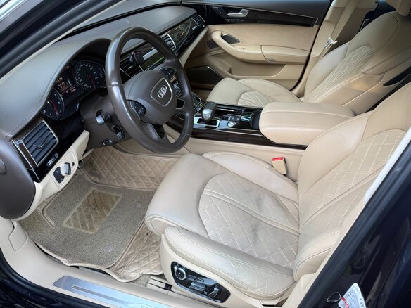 2016 Audi A8 Long III (D4) Рестайлинг, синий, 2450000 рублей - вид 13