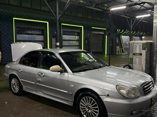 2006 Hyundai Sonata ТагАЗ IV (EF) Рестайлинг, синий, 230000 рублей, вид 4