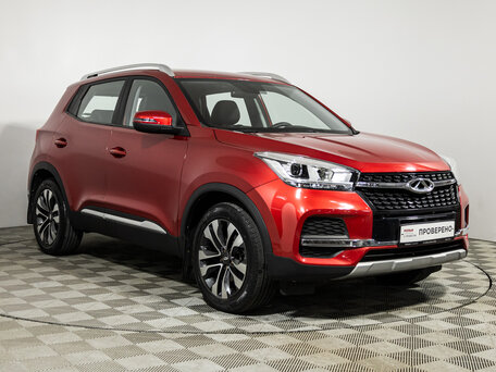 2021 Chery Tiggo 4 I Рестайлинг, красный, 1375900 рублей, вид 3