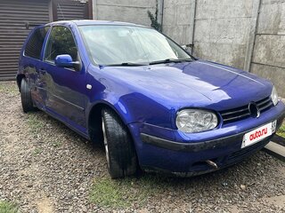2001 Volkswagen Golf IV, синий, 135000 рублей, вид 2