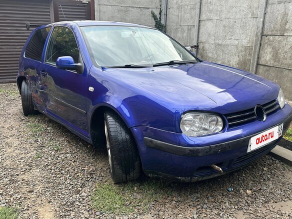 2001 Volkswagen Golf IV, синий, 135000 рублей - вид 1