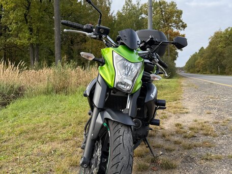 2013 Kawasaki ER-6N, зелёный, 470000 рублей, вид 2
