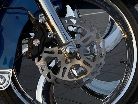 2009 Harley-Davidson Electra Glide, синий, 700000 рублей - вид 7