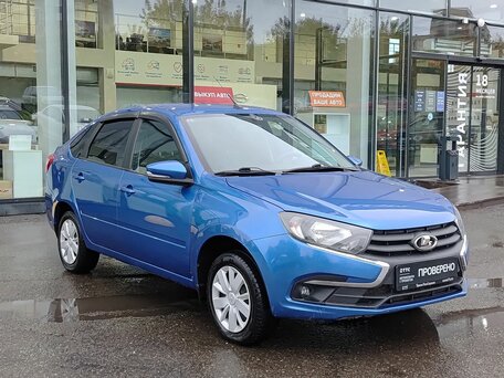 2022 Lada (ВАЗ) Granta I Рестайлинг, синий, 689000 рублей, вид 3