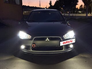 2014 Mitsubishi Lancer X Рестайлинг, серый, 810000 рублей, вид 5