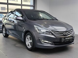 2014 Hyundai Solaris I Рестайлинг, серый, 940000 рублей, вид 3