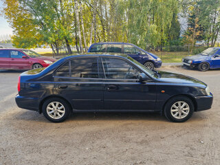 2008 Hyundai Accent ТагАЗ II, чёрный, 335000 рублей, вид 4