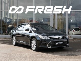 2015 Toyota Camry VII (XV50) Рестайлинг, чёрный, 1851100 рублей, вид 1