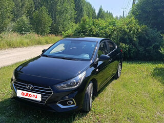 2018 Hyundai Solaris II, чёрный, 1290000 рублей, вид 2