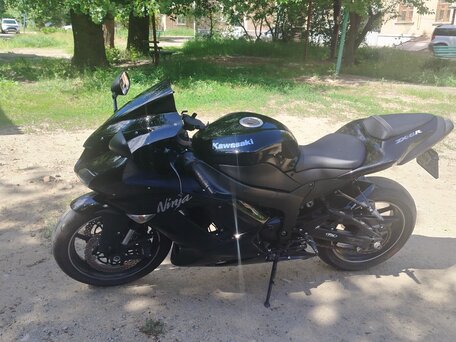 2008 Kawasaki ZX-6 Ninja, чёрный, 650000 рублей, вид 2