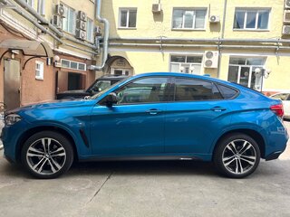 2018 BMW X6 30d II (F16), голубой, 4980000 рублей, вид 4