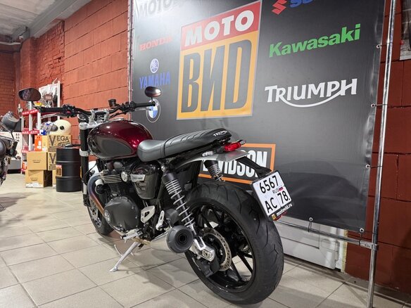 2024 Triumph Speed Twin, пурпурный, 1400000 рублей - вид 2