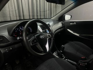 2015 Hyundai Solaris I Рестайлинг, синий, 699900 рублей, вид 5
