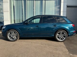 2019 Audi Q7 45 TDI II (4M) Рестайлинг, синий, 6550000 рублей, вид 2