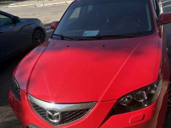 2007 Mazda 3 I (BK) Рестайлинг, красный, 630000 рублей