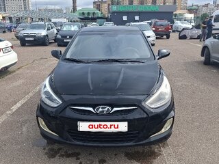 2013 Hyundai Solaris I, чёрный, 490000 рублей, вид 1